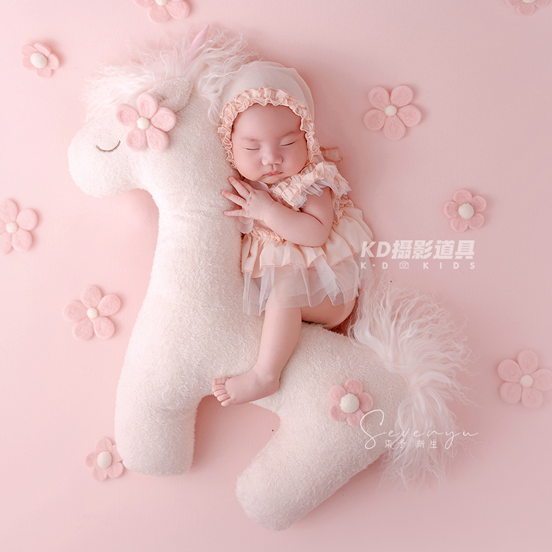 Cute Unicorn Theme Newborn Pho - огляд і ціна Infant Photography Props Outfit
