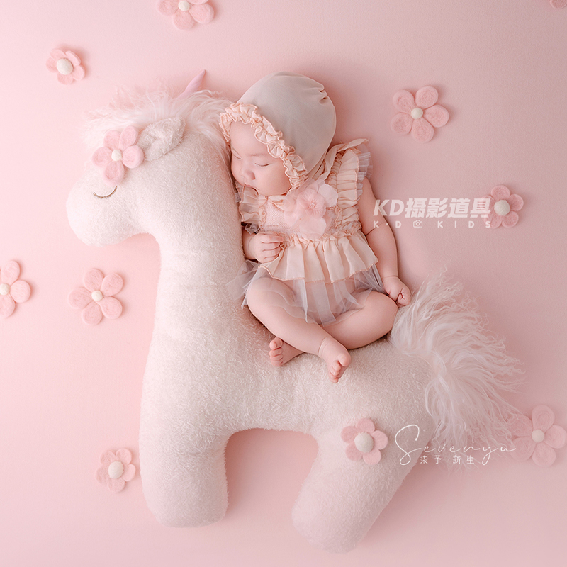 Cute Unicorn Theme Newborn Pho - огляд і ціна Infant Photography Props Outfit