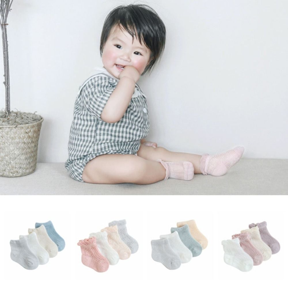 4Pairs Sweet Cotton Baby Ruffl - огляд і ціна Unisex Baby Socks Non Slip