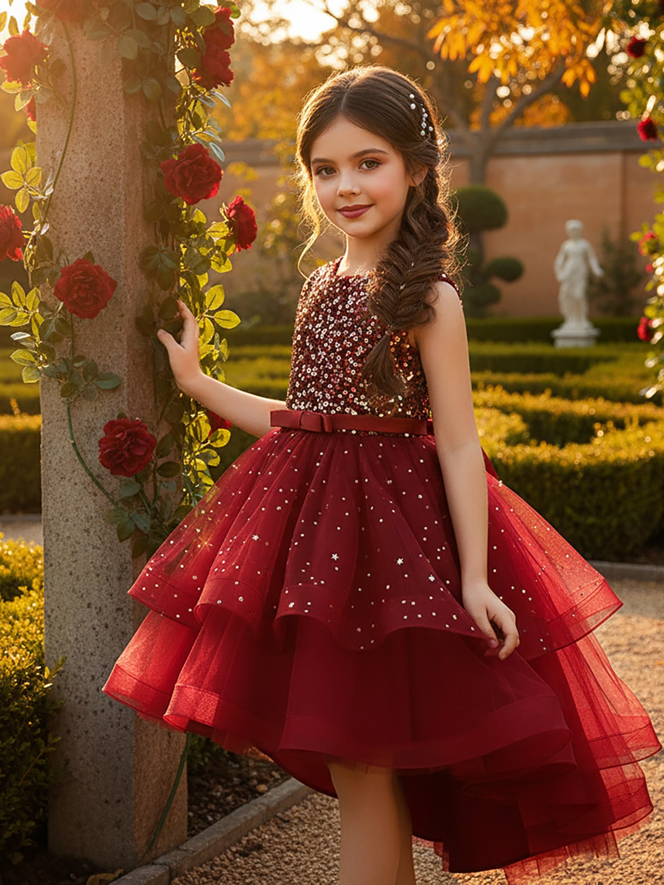 Baby Girl Princess Floral Sequ - огляд і ціна Toddler Girl Tulle Party Dress