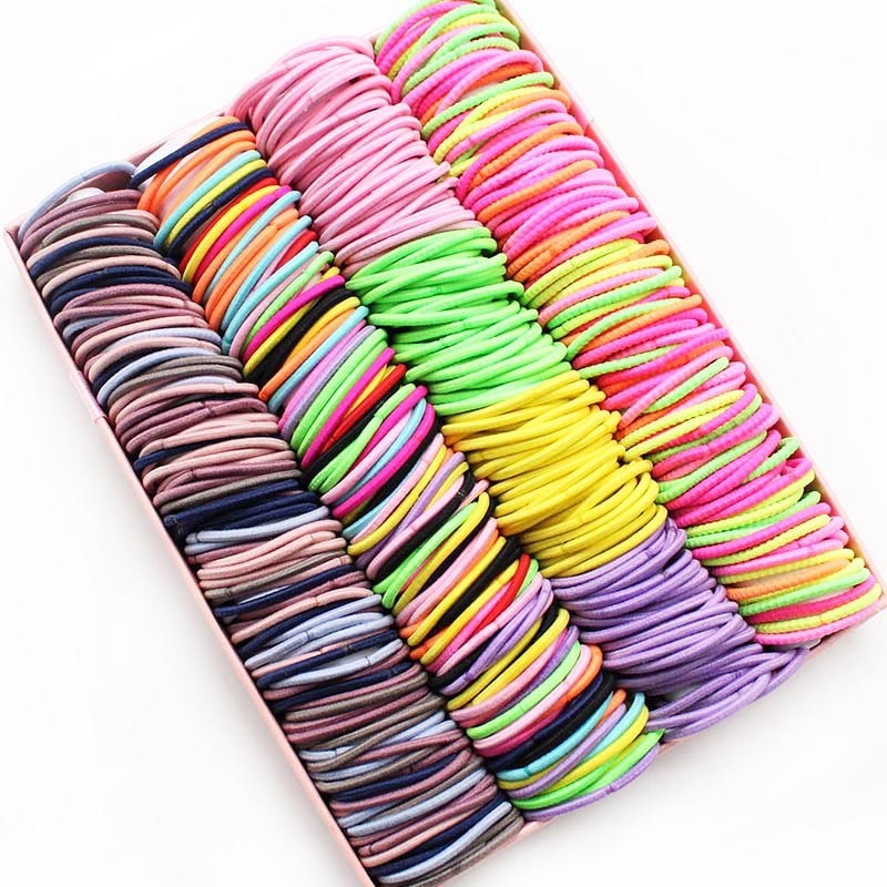 100pcs Hair Bands Girl Candy C - огляд і ціна Baby Gear