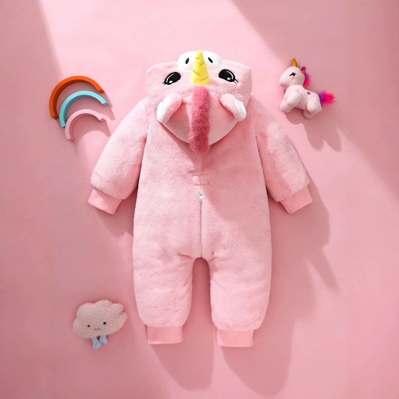 Newborn Baby Pink Unicorn Romp - огляд і ціна Cotton Baby Onesies Zipper
