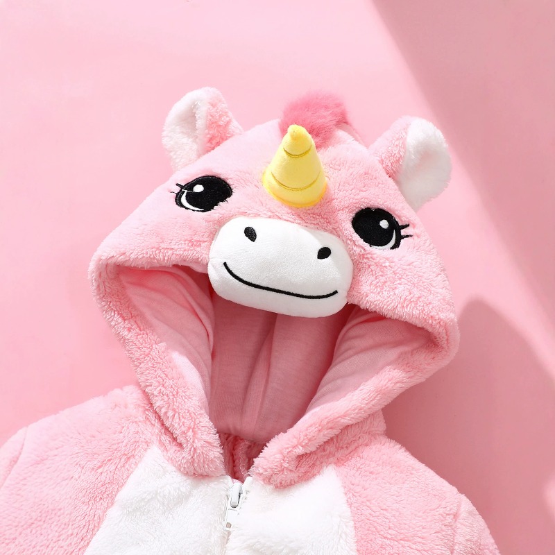 Newborn Baby Pink Unicorn Romp - огляд і ціна Cotton Baby Onesies Zipper