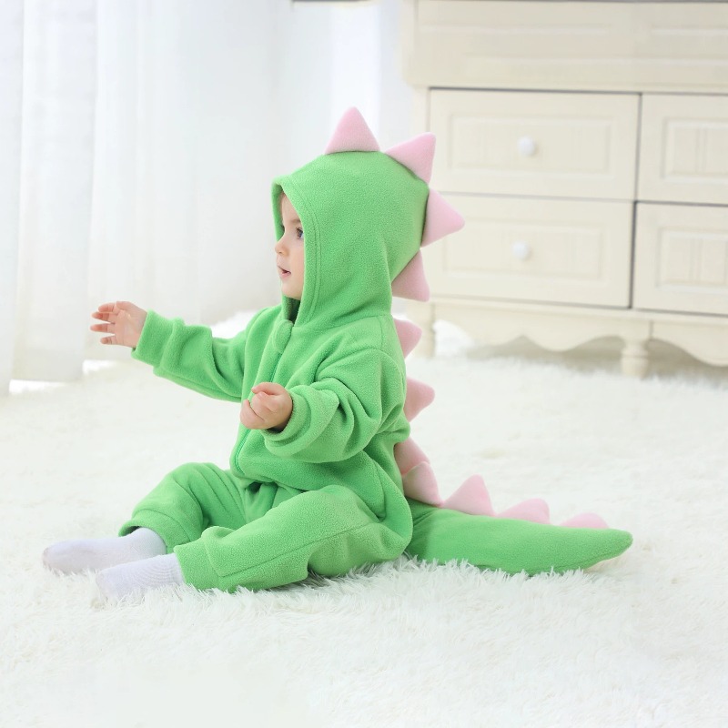 Newborn Baby Green Dinosaur Ro - огляд і ціна Cotton Baby Onesies Zipper