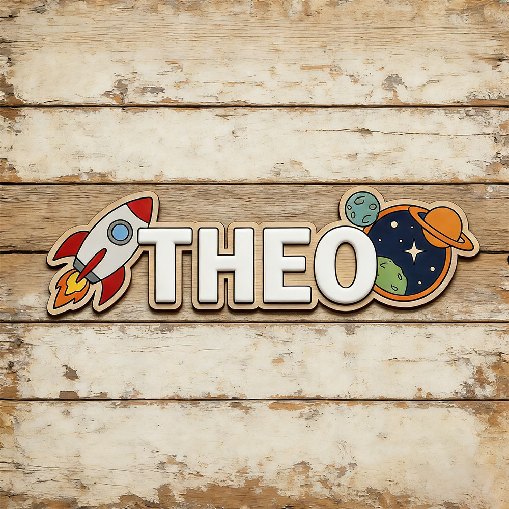 Personalized Space Rocket Name - огляд і ціна Nursery