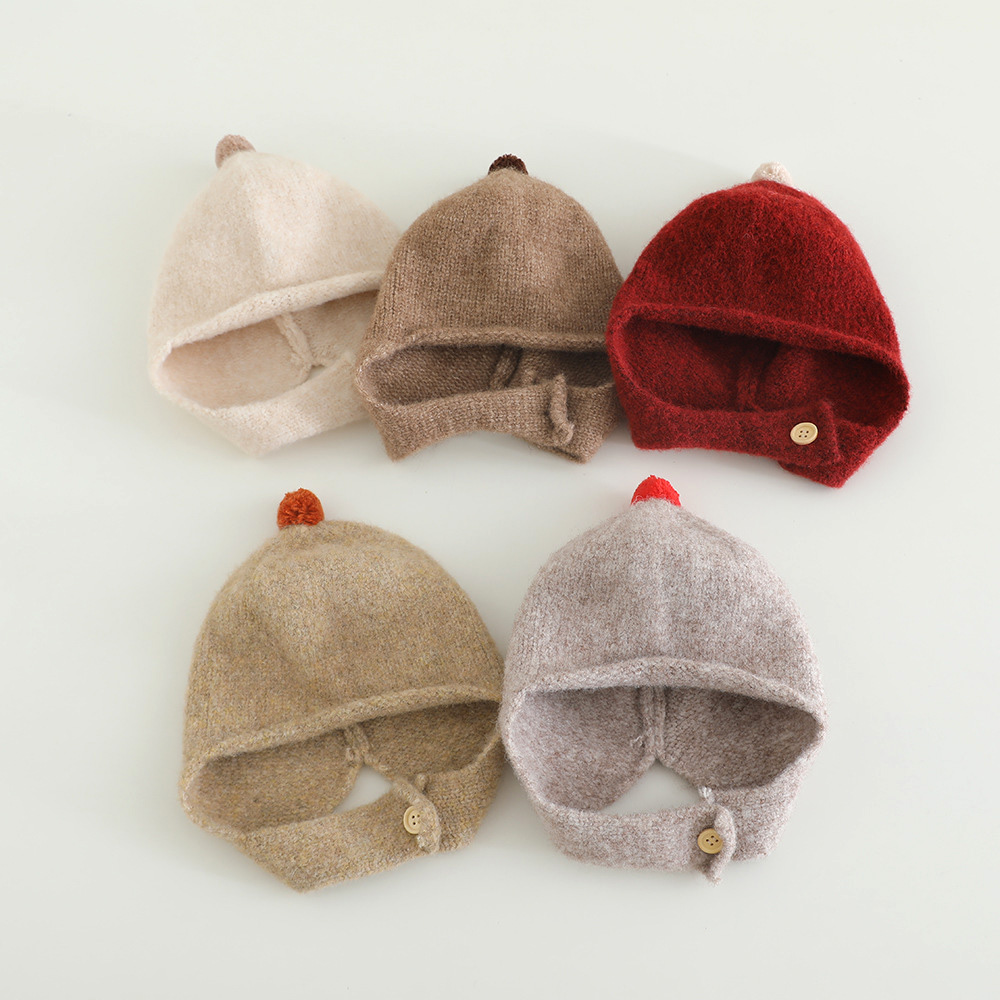 Winter Knitted Baby Earflap Ha - огляд і ціна Infant Beanie Hat With Ears