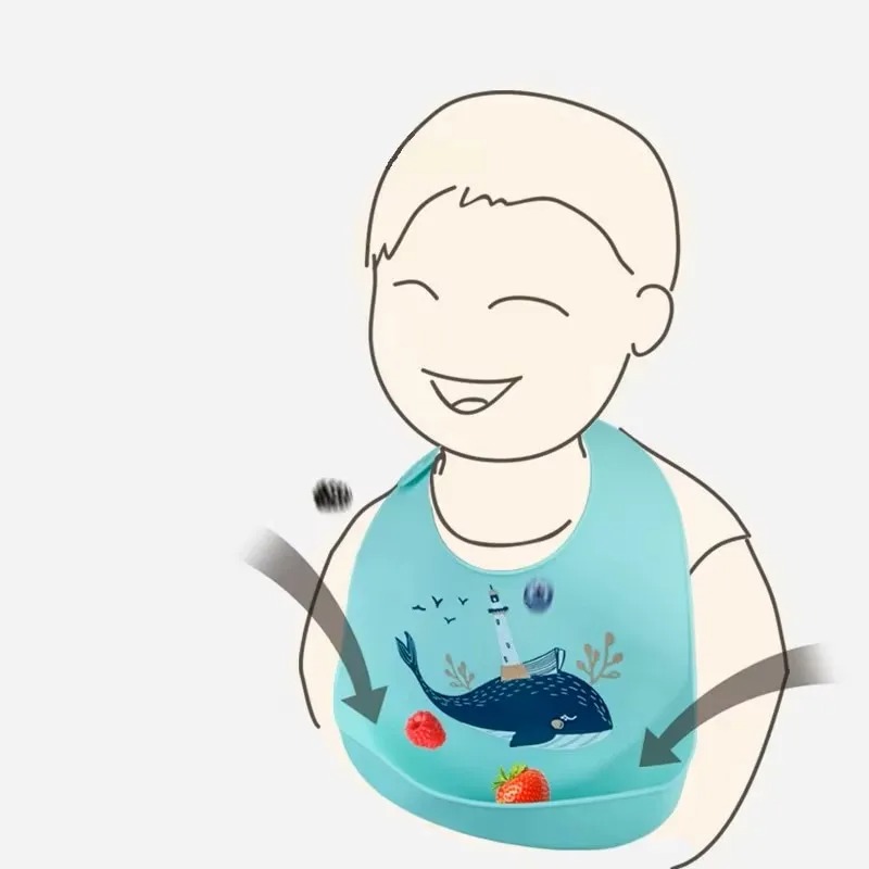 PANGDUBE Baby Bibs Waterproof  - огляд і ціна Waterproof Baby Bibs Silicone