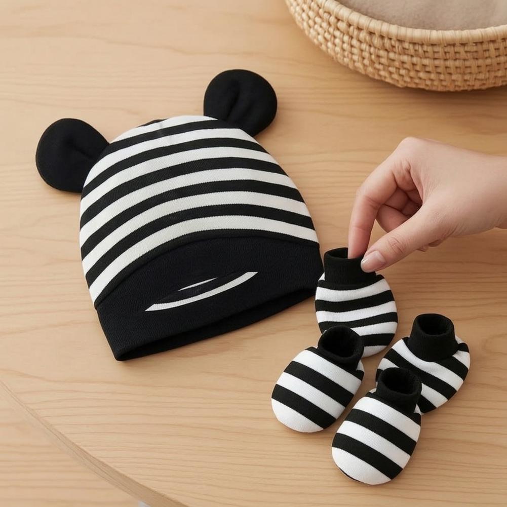 Anti Scratch Mittens for Newbo - огляд і ціна Infant Beanie Hat With Ears