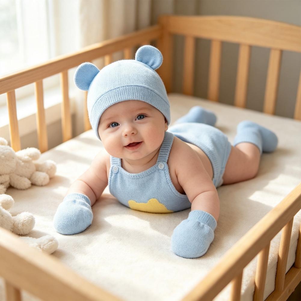 Newborn Foot Protectors Newbor - огляд і ціна Infant Beanie Hat With Ears