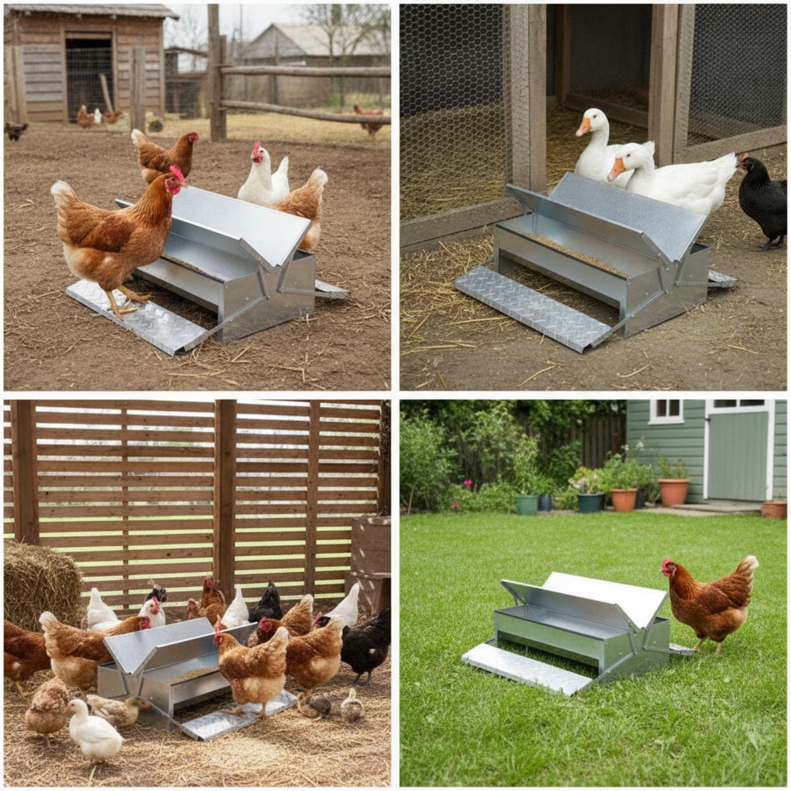 Automatic Poultry Feeder Troug - огляд і ціна Feeding