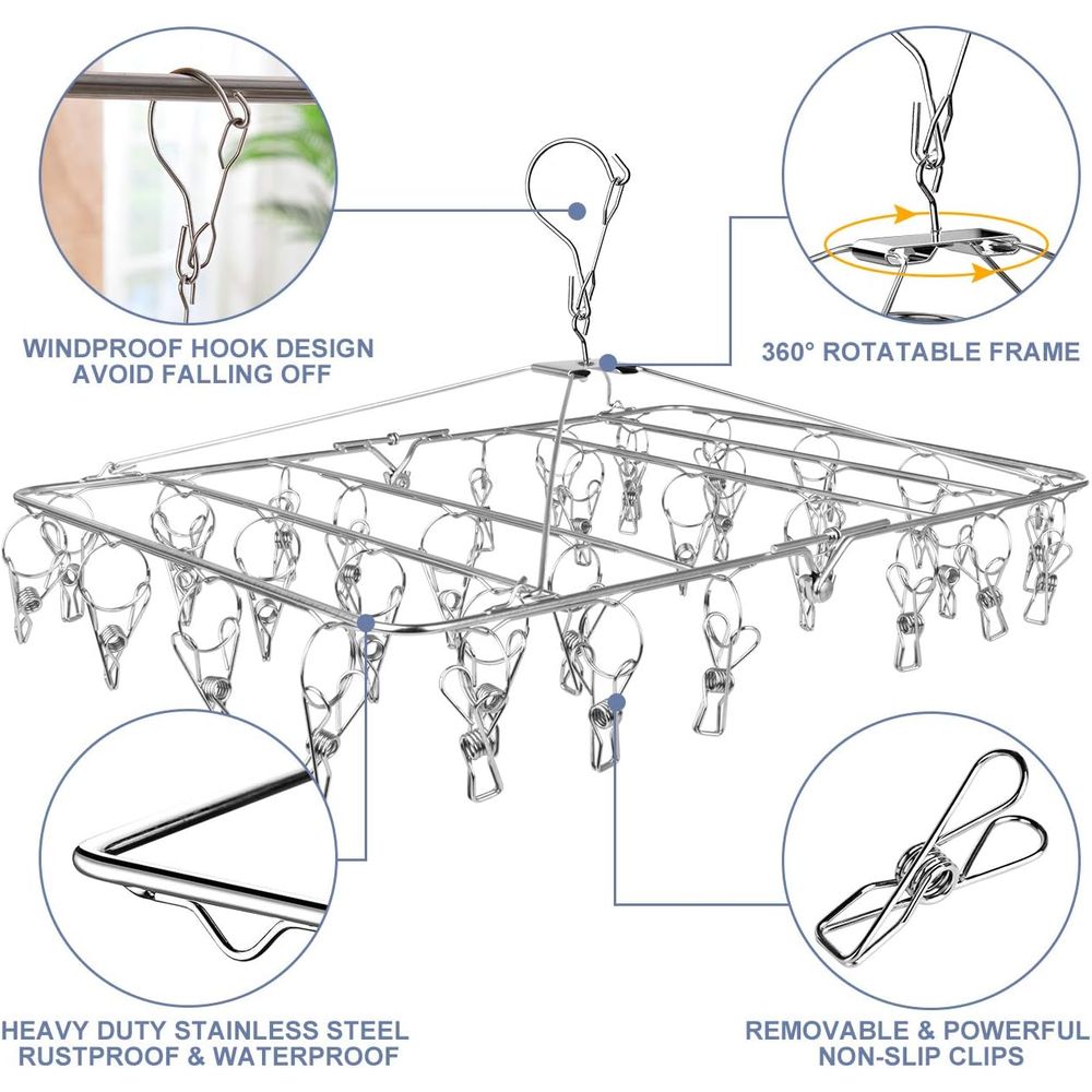 Stainless Steel 52-Clip Laundr - огляд і ціна Baby Clothes