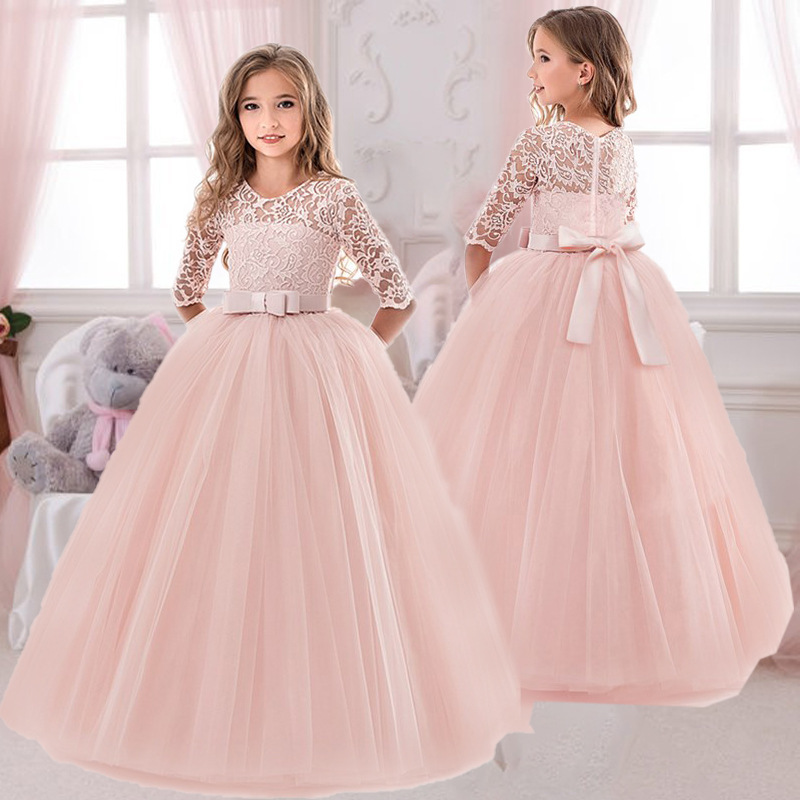 Girls Lace Embroidered Bow Pri - огляд і ціна Toddler Girl Tulle Party Dress
