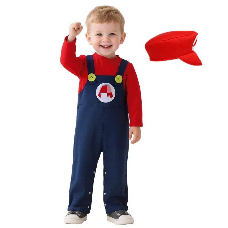 Baby Plumber Costume Red Green - огляд і ціна Baby Clothes