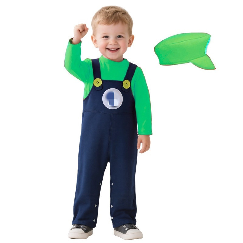 Baby Plumber Costume Red Green - огляд і ціна Baby Clothes