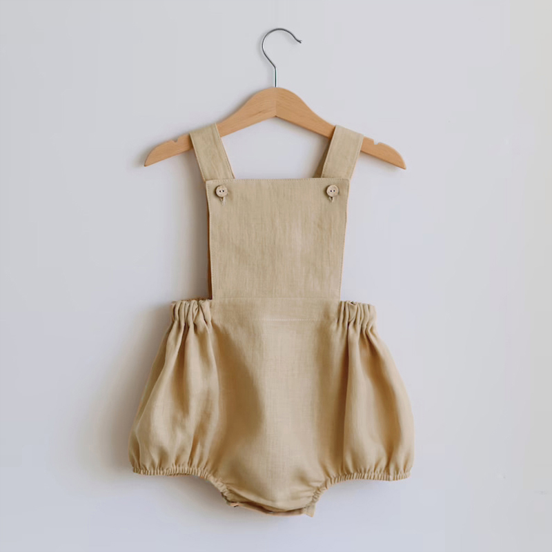 Newborn Baby Boy Girl Romper F - огляд і ціна Baby Summer Linen Sleeveless Jumpsuit