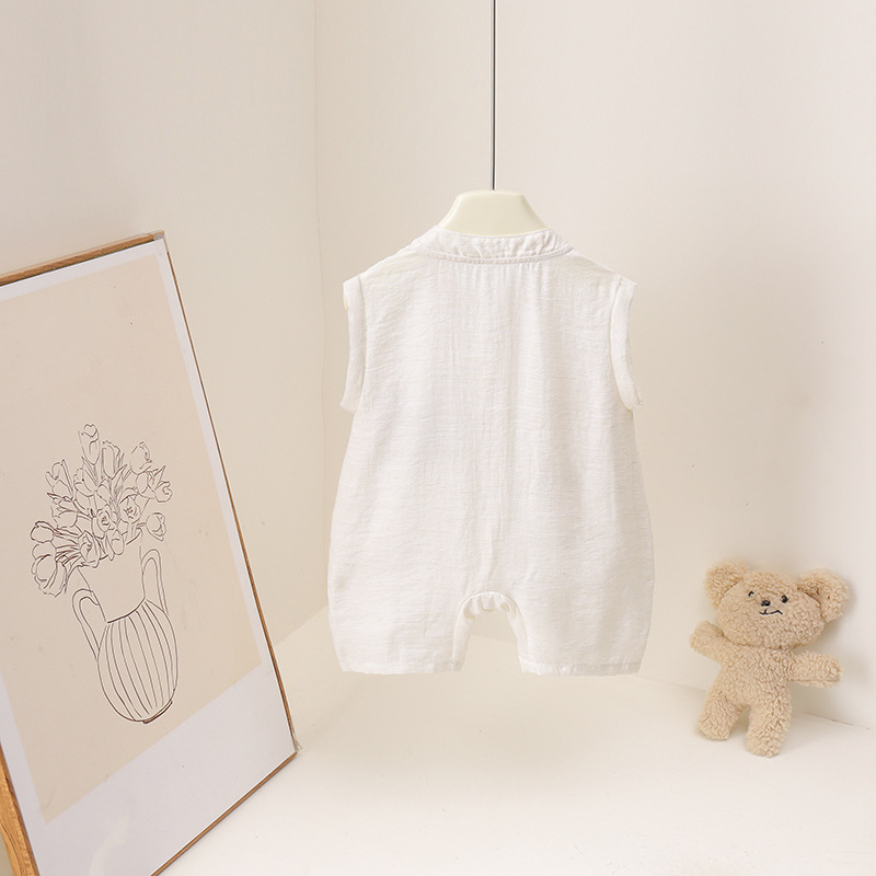 Baby Boys Summer Romper Cartoo - огляд і ціна Baby Summer Linen Sleeveless Jumpsuit